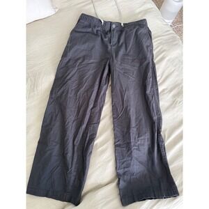 Vuori Rip Stop  Pant Gray Wide Leg‎ Cropped Casual Lounge Drawstring Medium